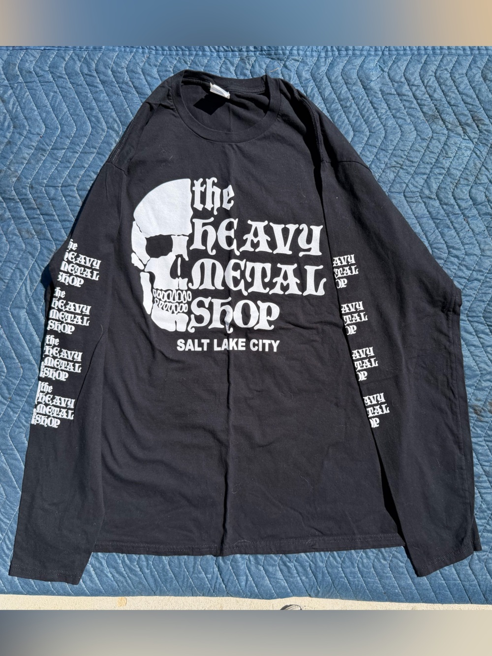 The Heavy Metal Shop Salt Lake City Black Long Sleeve Graphic Tee